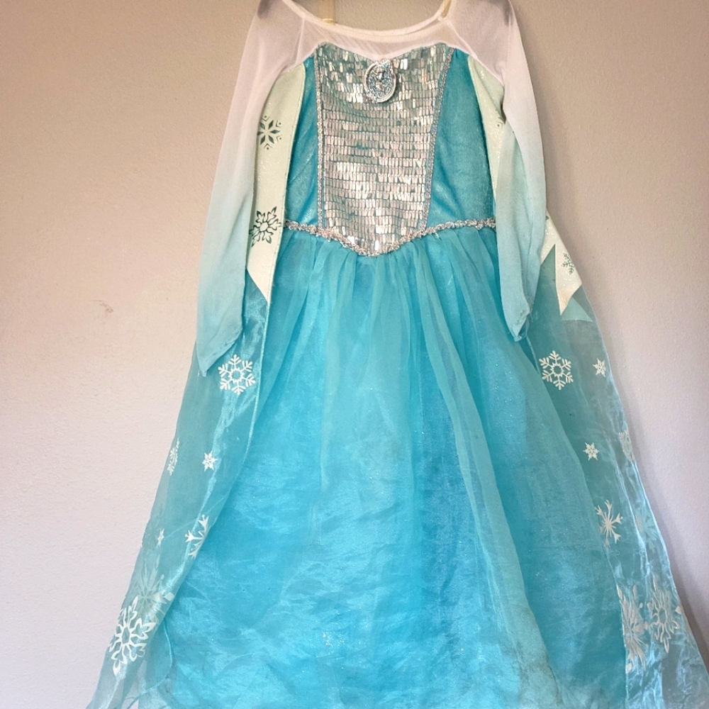 Frozen Elsa Disney dress costume sz 5/6